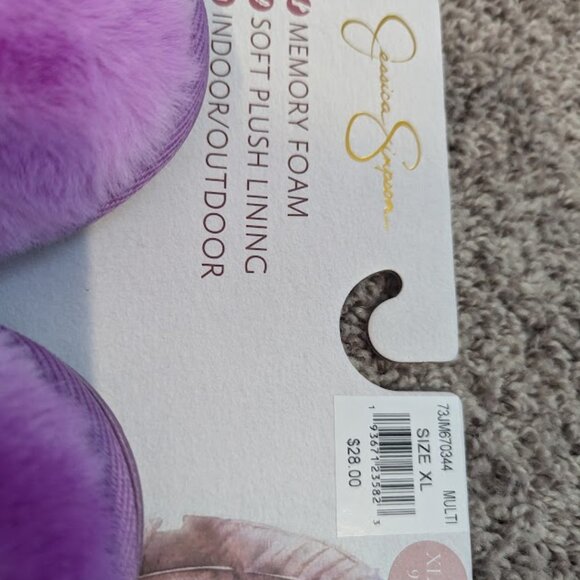 NEW Jessica Simpson Purple Slippers - Picture 2 of 3